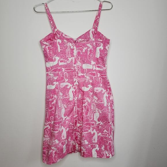 Key West Pink Whale Dress Size 4 - Picture 5 of 12